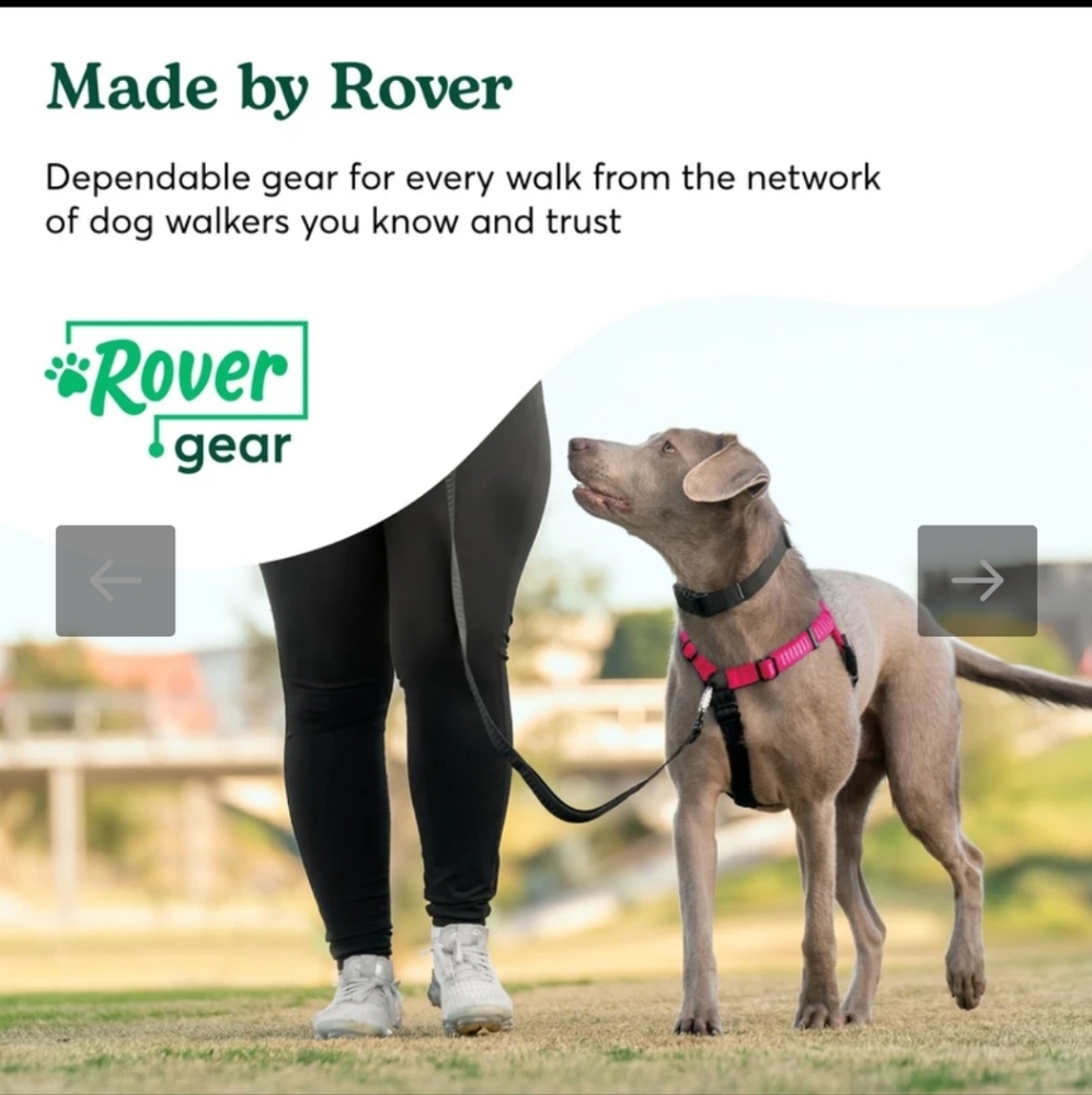 NWT Rover Gear Better Walk No-Pull Dog Harness, Blue, Large
